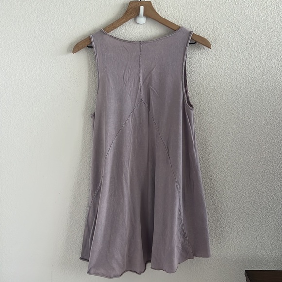 Free People We The Free Name Longline Tunic Tank Purple Hue Small - Picture 2 of 8